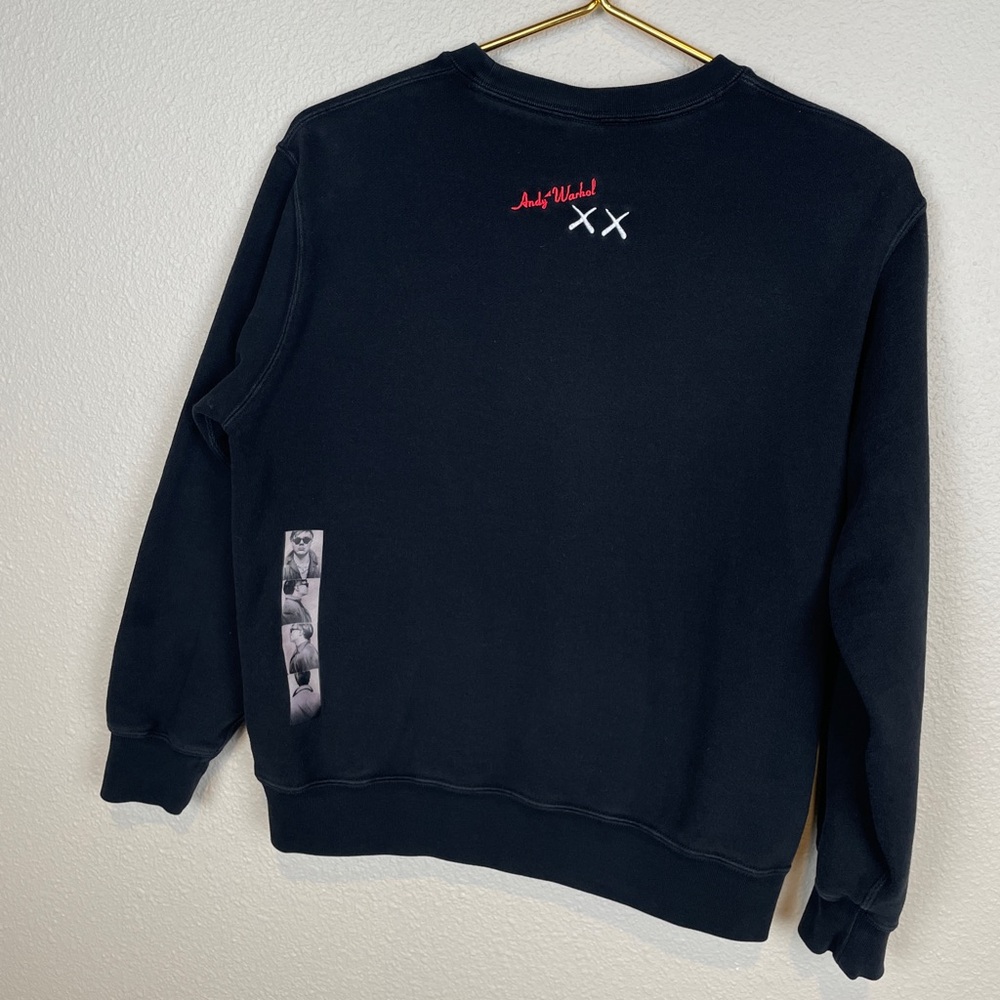 KAWS X UNIQLO Andy Warhol Crew Neck Pullover Sweatshirt Japanese size 13 - Picture 2 of 8